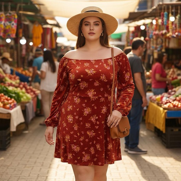 ASOS Design Size 24 Off The Shoulder Midi Dress - Picture 1 of 6